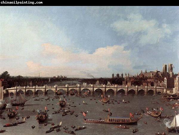 Canaletto Westminster Bridge from the North on Lord Mayor-s Day