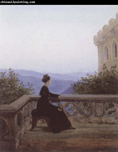 Carl Gustav Carus Woman on a Balcony