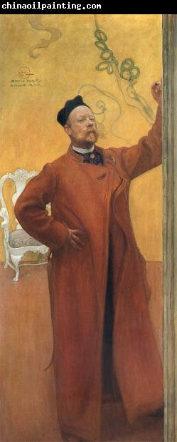 Carl Larsson In front of the mirror