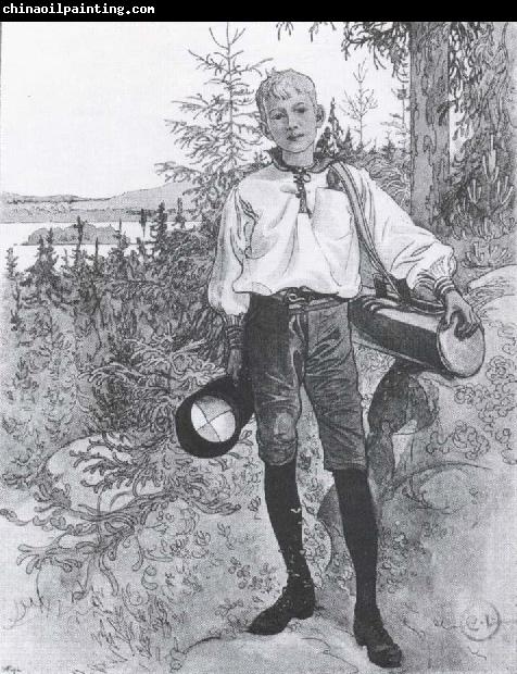 Carl Larsson To a little Boy