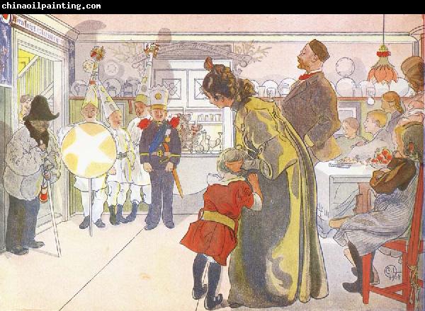 Carl Larsson Star Boys Call at Larssons