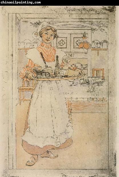 Carl Larsson Martina and the Breakfast Tray