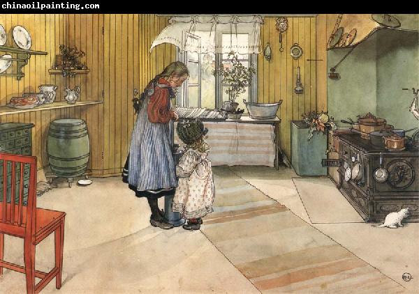 Carl Larsson The Kitchen