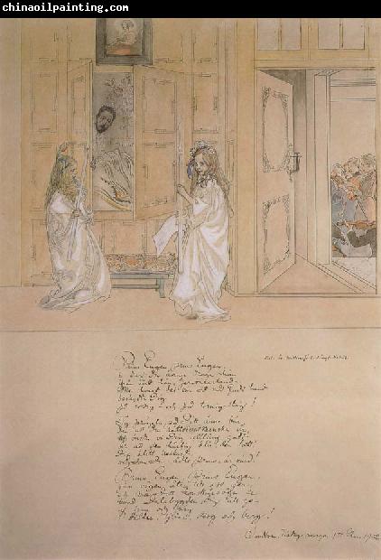 Carl Larsson Morning Serenade for prince Eugen at carl Larsson-s home on march 4 1902