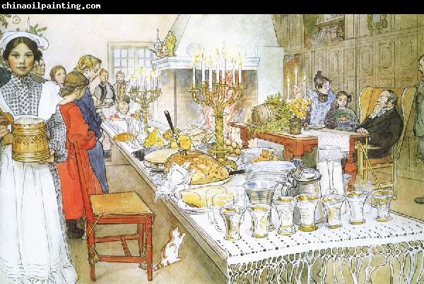 Carl Larsson Christmas Eve Banquet