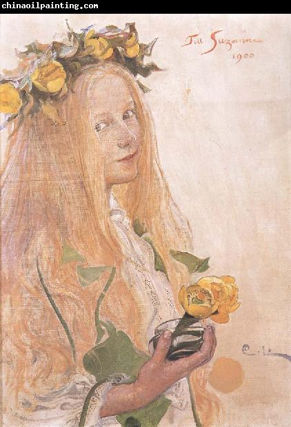 Carl Larsson Suzanne,Study for For Karin-s Name-Day