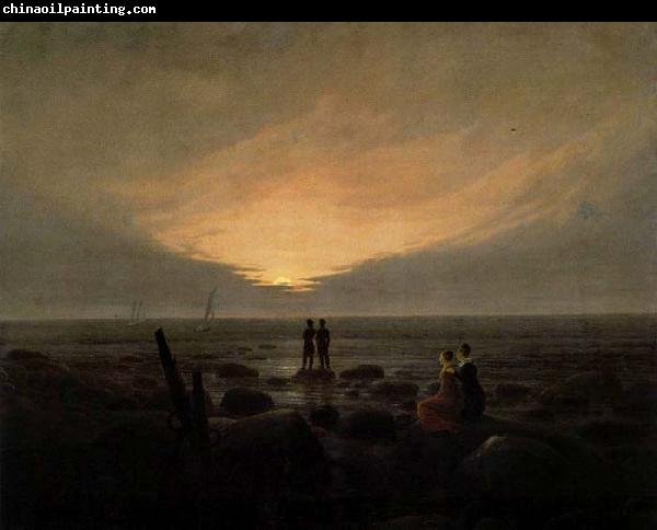 Caspar David Friedrich Moonrise by the Sea