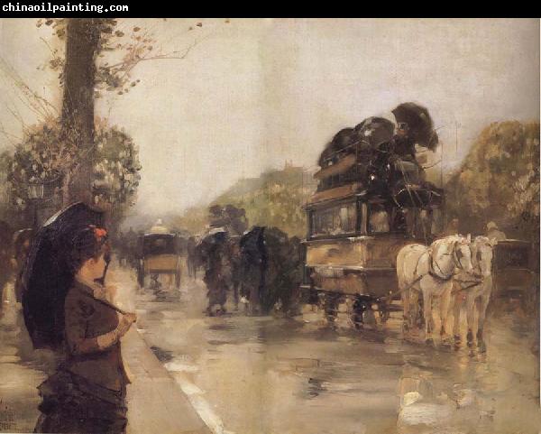 Childe Hassam April Showers,Champs Elysees Paris