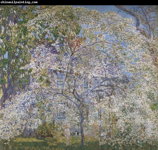 Childe Hassam Spring,The Dogwood Tree