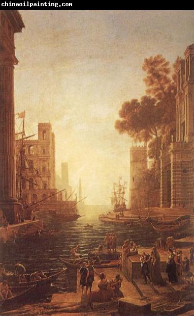 Claude Lorrain Embarkation of St Paula Romana at Ostia