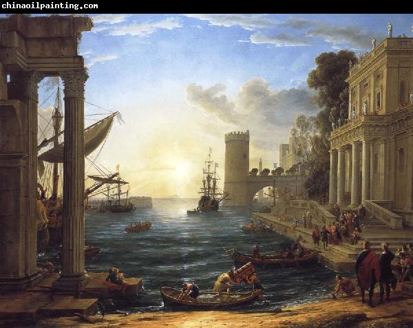 Claude Lorrain Seaport with the Embarkation of the Queen of Sheba