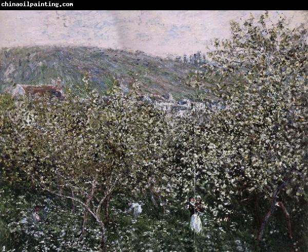 Claude Monet Vetheuil,Les Pruniers en Fleurs