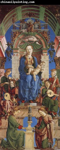 Cosimo Tura The Virgin and Child Enthroned with Angels Making Music