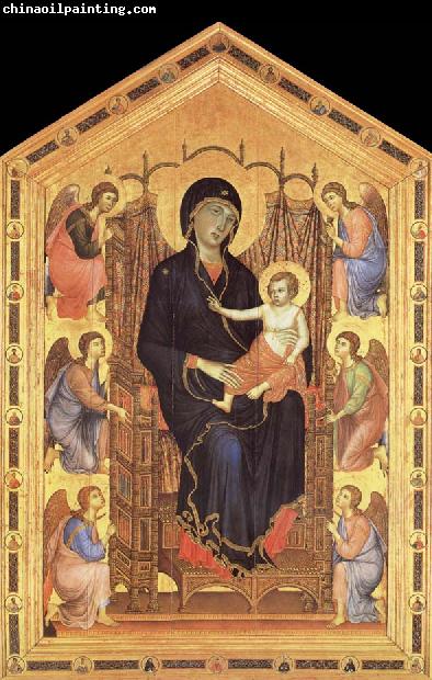 Duccio di Buoninsegna Her Madona and the Nino Entronizados,con six angelical