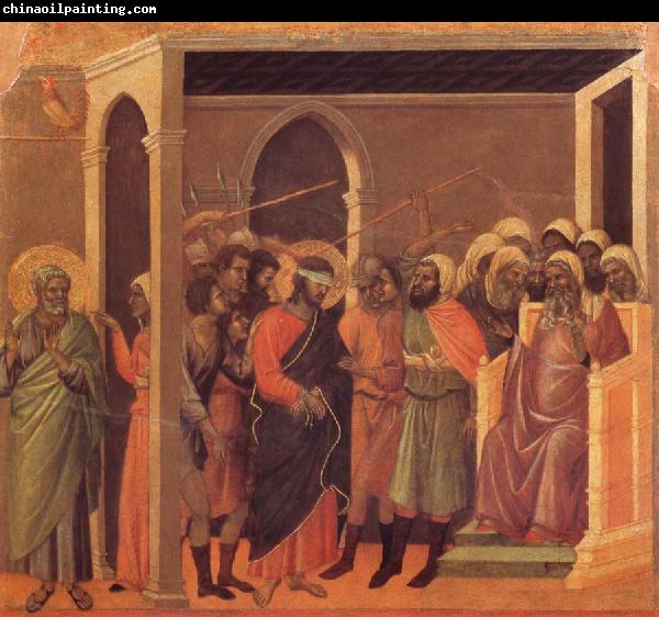 Duccio di Buoninsegna The third verloochening of Christ