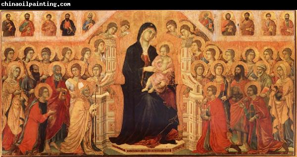 Duccio di Buoninsegna Maria and Child throning in majesty, hoofddpaneel of the Maesta, altar piece