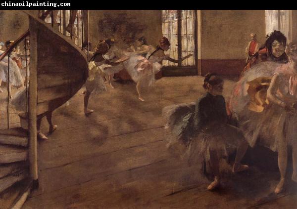 Edgar Degas Balletrepetitie