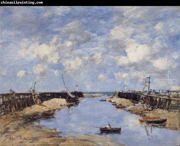 Eugene Boudin The Entrance to Trouville Harbour