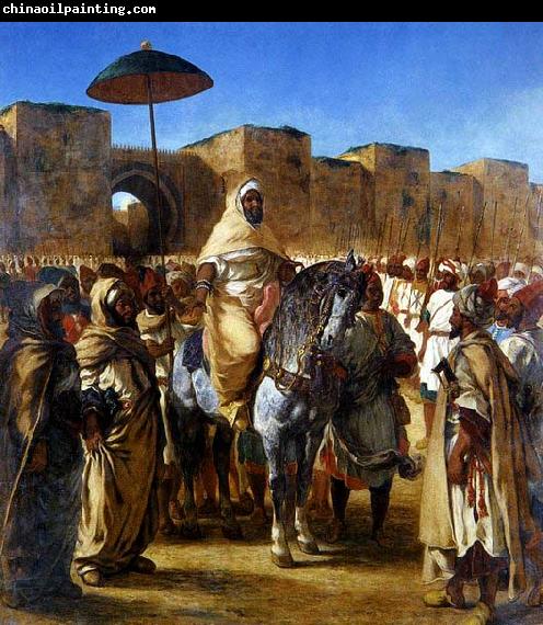 Eugene Delacroix The Sultan of Morocco and his Entourage