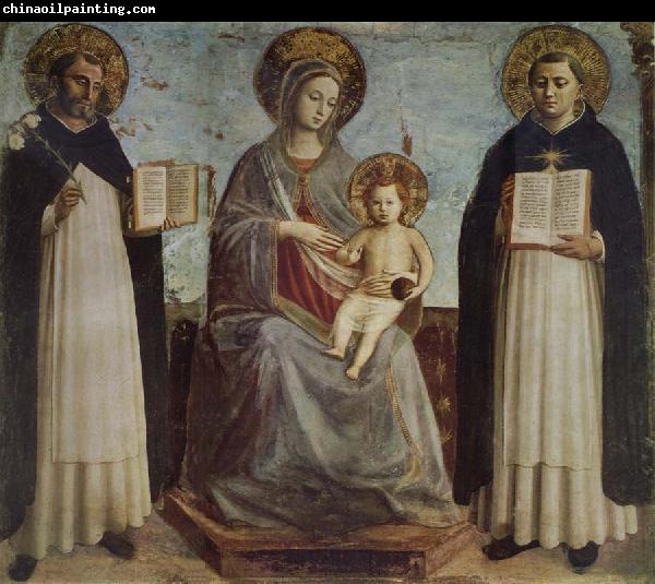 Fra Beato Madonna and Child with St Dominic and St Thomas of Aquinas