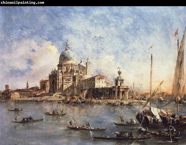 Francesco Guardi Venice The Punta della Dogana with S.Maria della Salute