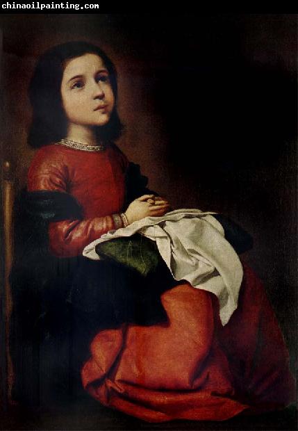 Francisco de Zurbaran The Adolescence of the Virgin