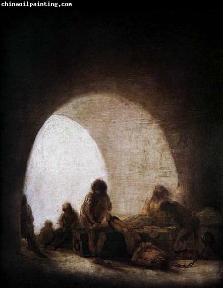 Francisco de goya y Lucientes A Prison Scene