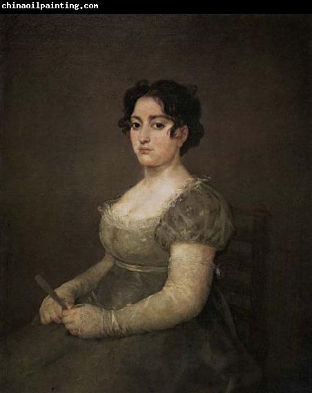 Francisco de goya y Lucientes Portrait of a Lady with a Fan