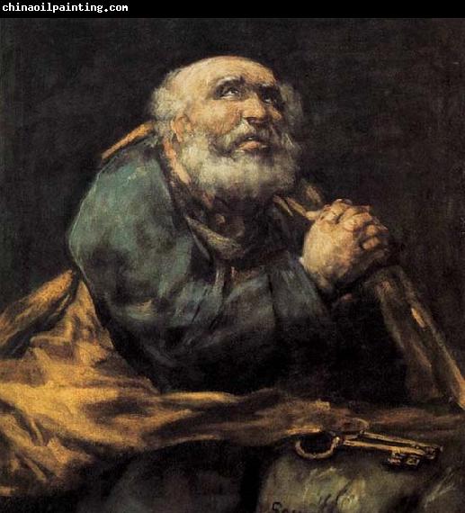 Francisco de goya y Lucientes St Peter Repentant