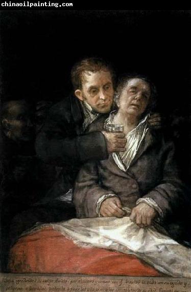 Francisco de goya y Lucientes Self-Portrait with Doctor Arrieta