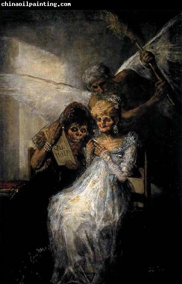 Francisco de goya y Lucientes Les Vieilles or Time and the Old Women