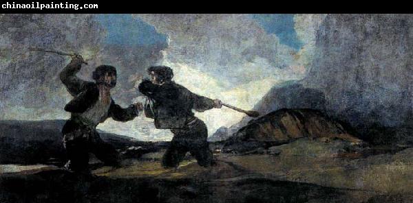 Francisco de goya y Lucientes Duel with Cudgels