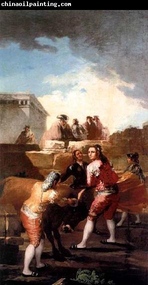 Francisco de goya y Lucientes Fight with a Young Bull