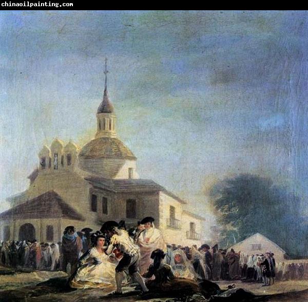 Francisco de goya y Lucientes Pilgrimage to the Church of San Isidro