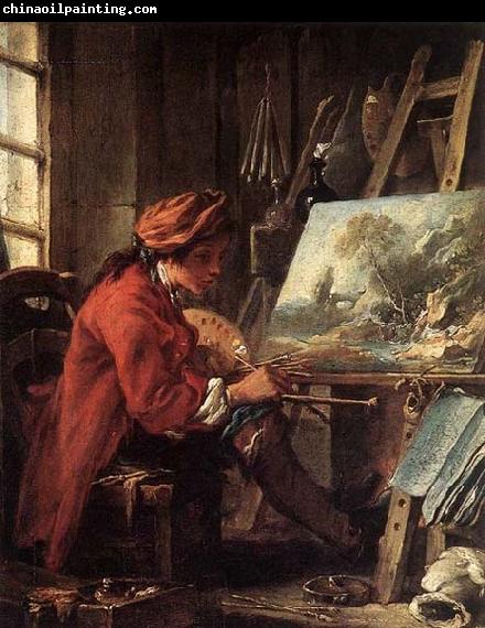 Francois Boucher Painter in his Studio