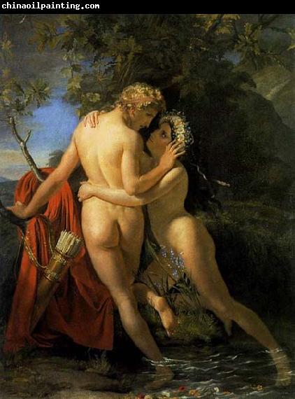 Francois Joseph Navez The Nymph Salmacis and Hermaphroditus