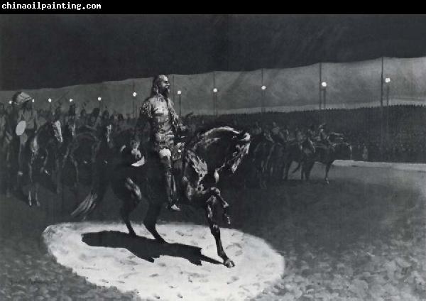 Frederick Remington Buffalo Bill in the Spotlight