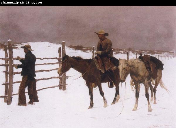 Frederick Remington The Fall of the Cowboy