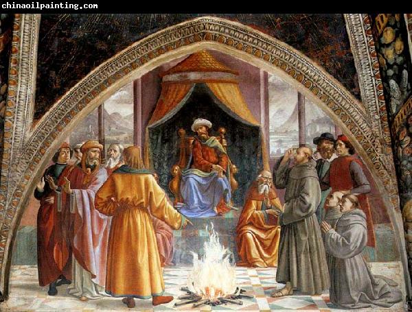 GHIRLANDAIO, Domenico Test of Fire before the Sultan .