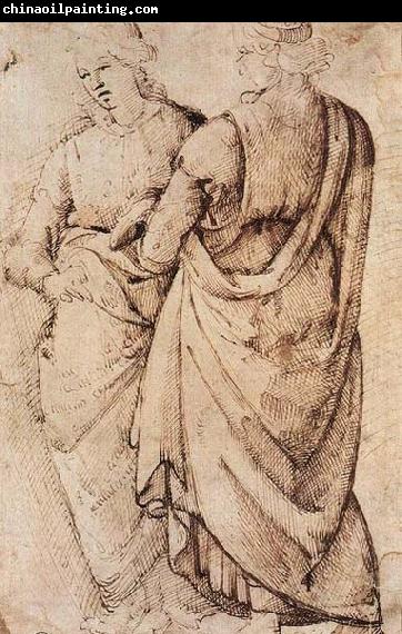 GHIRLANDAIO, Domenico Study of Two Women