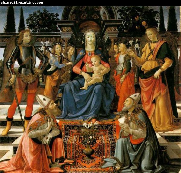 GHIRLANDAIO, Domenico Madonna and Child Enthroned with Saints