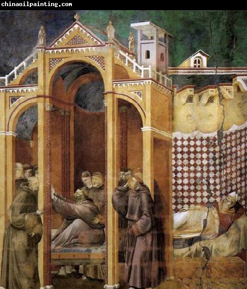 GIOTTO di Bondone Apparition to Fra Agostino and to Bishop Guido of Arezzo