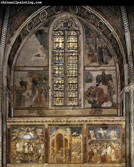 GIOTTO di Bondone Frescoes in the second bay of the nave