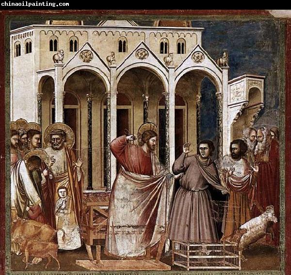 GIOTTO di Bondone Expulsion of the Money-changers from the Temple