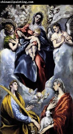 GRECO, El The Virgin and Child with St Martina and St Agnes