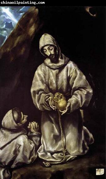 GRECO, El St Francis and Brother Leo Meditating on Death