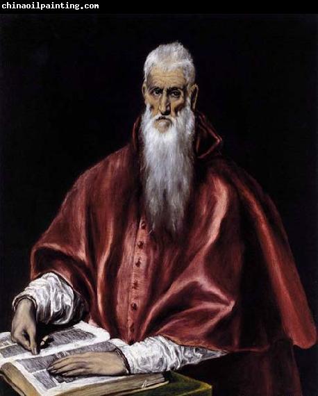 GRECO, El St Jerome as a Scholar