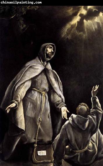 GRECO, El St Francis's Vision of the Flaming Torch