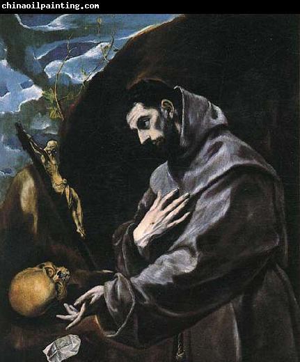 GRECO, El St Francis Praying