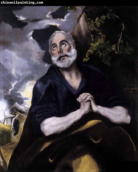 GRECO, El St Peter in Penitence